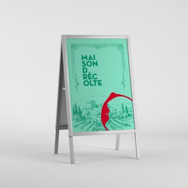 Menú de señalización del restaurante